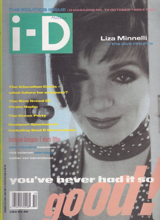 I-D Magazine 74 - Liza Minnelli 1989